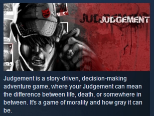 Judgement ( Steam Key / Region Free ) GLOBAL ROW