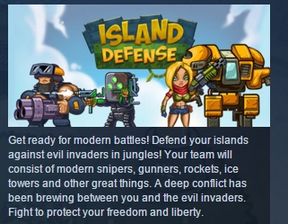 Island Defense ( Steam Key / Region Free ) GLOBAL ROW