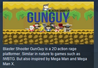 Blaster Shooter GunGuy! ( Steam Key / Region Free ) ROW