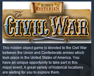 Hidden Mysteries: Civil War ( Steam Key / Region Free )