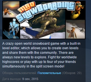 Mad Snowboarding ( Steam Key / Region Free ) GLOBAL ROW