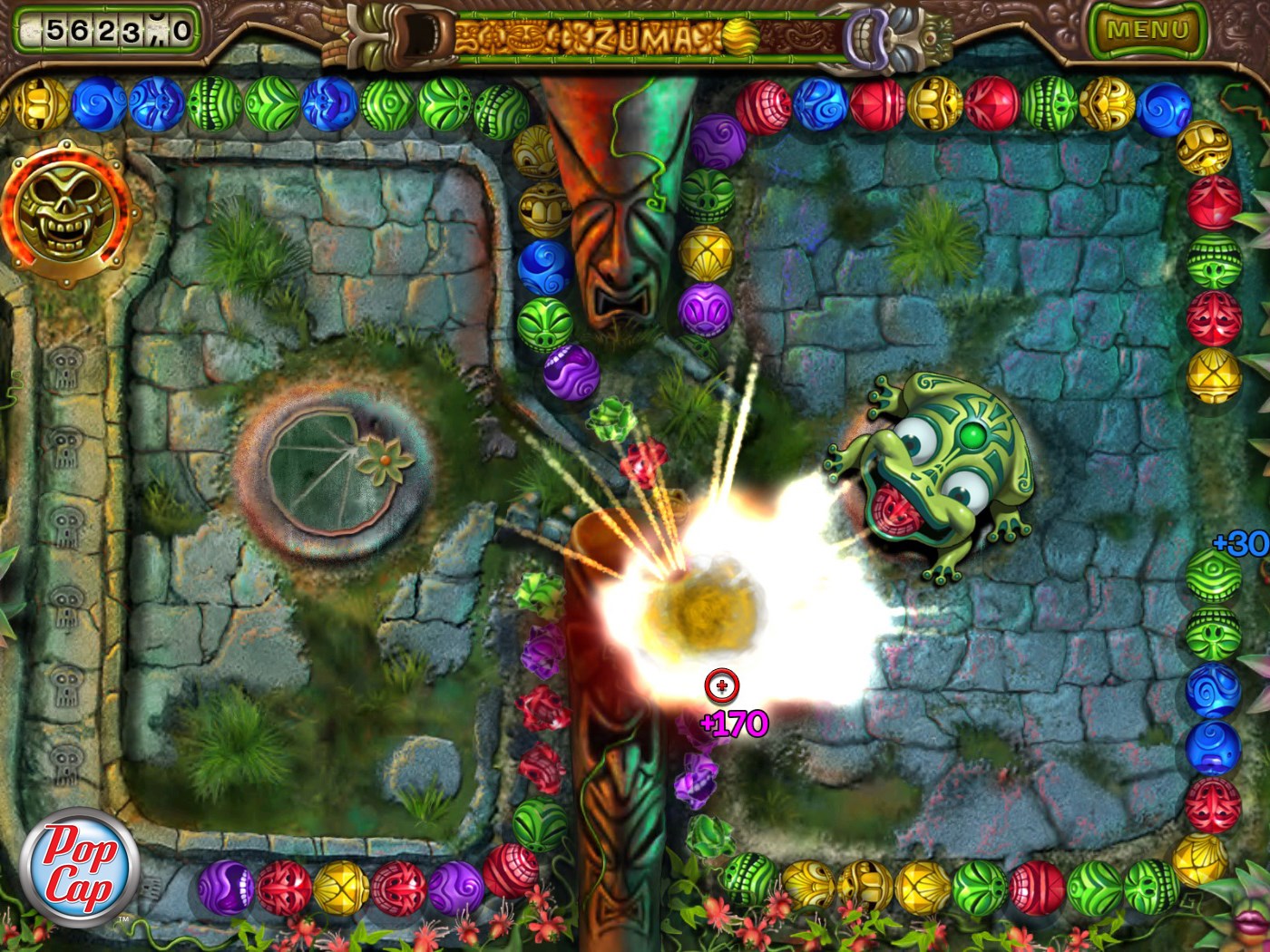 Игра с лягушкой Zuma