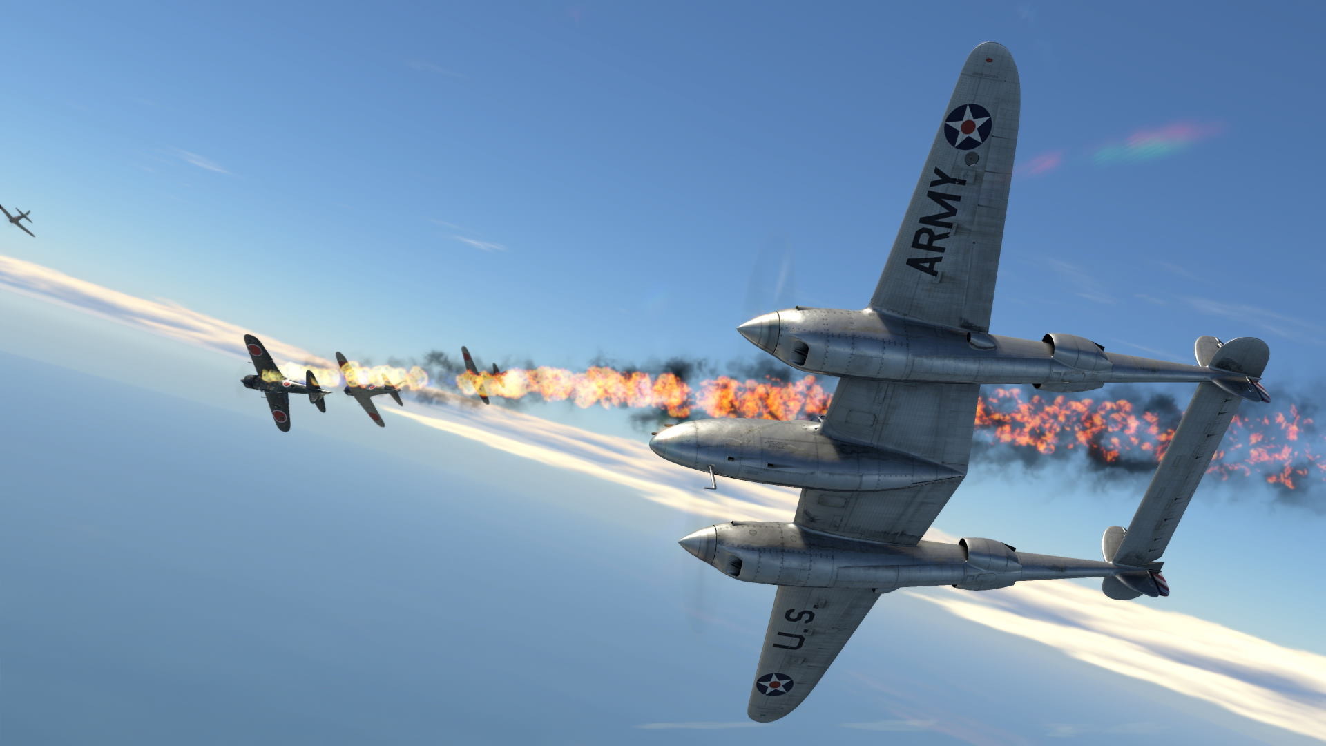 Скриншот War Thunder - USA Pacific Campaign (YP-38) 💎 DLC STEAM