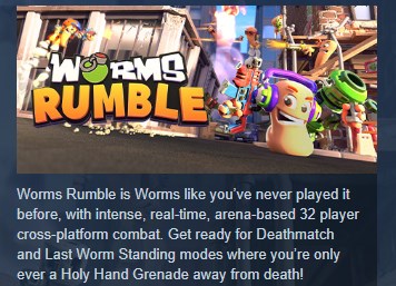 Worms Rumble 💎 STEAM KEY REGION FREE GLOBAL