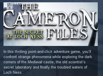 The Cameron Files The Secret at Loch Ness ( STEAM ROW )