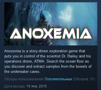 Anoxemia ( Steam Key / Region Free ) GLOBAL ROW