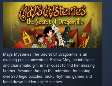 May’s Mysteries: The Secret of Dragonville ( STEAM KEY)