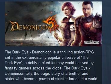 Demonicon The Dark Eye STEAM KEY REGION FREE GLOBAL ROW
