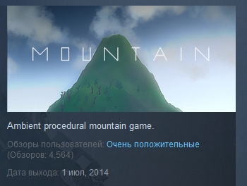 Mountain  ( Steam Key / Region Free ) GLOBAL ROW