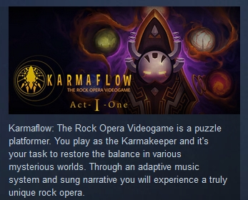 Karmaflow The Rock Opera Videogame STEAM KEY GLOBAL ROW