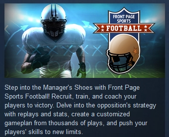 Front Page Sports Football  ( Steam Key / Region Free )
