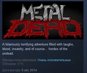 Metal Dead  ( Steam Key / Region Free )