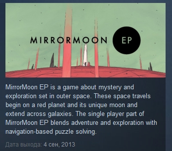 MirrorMoon EP ( Steam Key / Region Free ) GLOBAL ROW