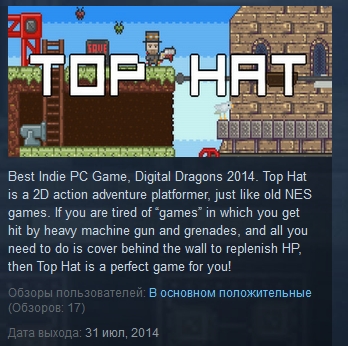Top Hat  ( Steam Key / Region Free )