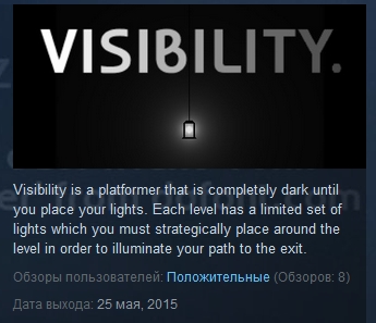 Visibility ( Steam Key / Region Free )