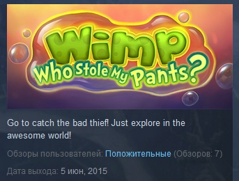 Wimp: Who Stole My Pants? ( Steam Key / Region Free )