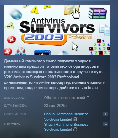 Antivirus Survivors 2003 Professional AUTODELIVERY STEAM GIFT INSTANTLY photo 3