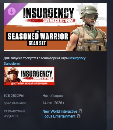 Insurgency: Sandstorm - Seasoned Warrior Gear DLC АВТОДОСТАВКА STEAM РОССИЯ МГНОВЕННО фото 3