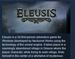 Eleusis * STEAM KEY REGION FREE GLOBAL+РОССИЯ