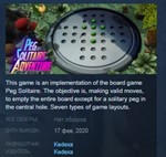 Peg Solitaire Adventure STEAM KEY REGION FREE GLOBAL