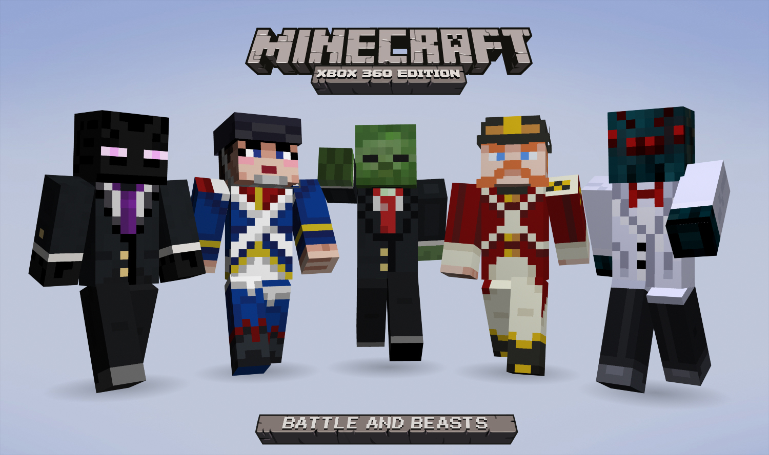 Пакет скинов "Battle & Beasts" для Minecraft