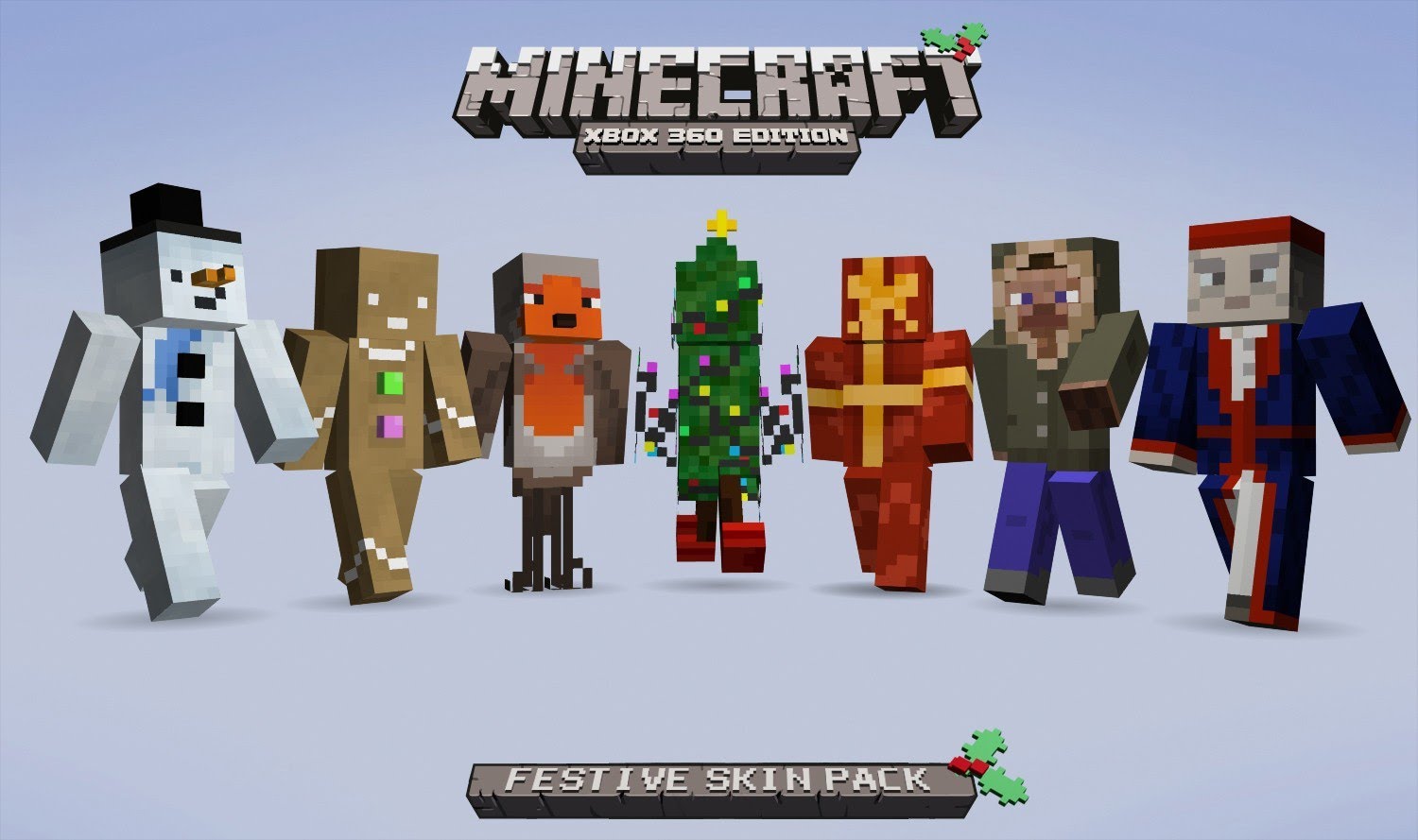 Пакет скинов "Festive Skin Pack" для Minecraft