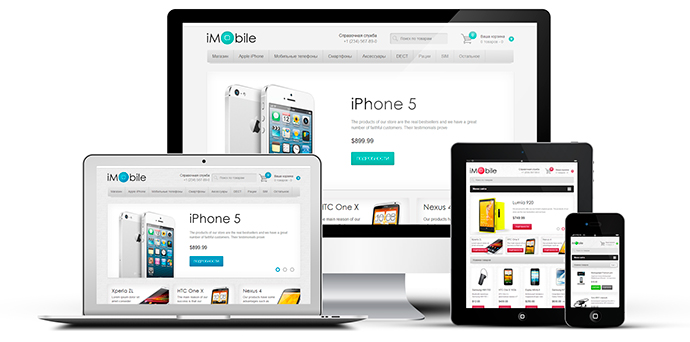 iMobile - Лучший  шаблон для интернет-магазинов  uCoz