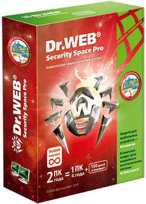 DR.WEB SECURITY SPACE PRO 24МЕС 1ПК ЛИЦЕНЗИЯ