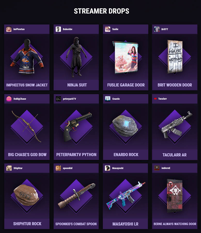 Rust Skiny Twitch Drops Rounds 1 8 Predmetov Kupit Cena 3539 So Skidkoj 3game Info