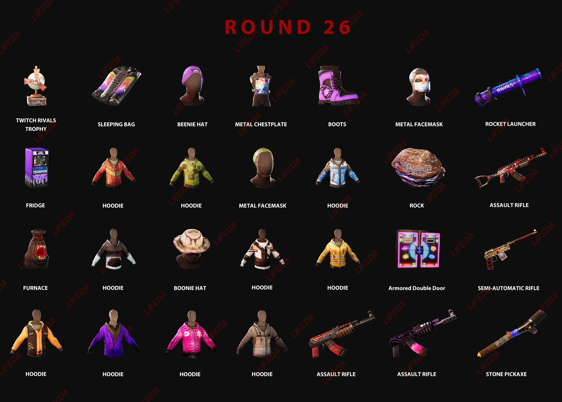 35 round twitch drops rust. Скины 26 раунда Твич Дропс раст. Раст инвентарь. Фиолетовый инвентарь раст. 26 Раунд Твич дроп раст.