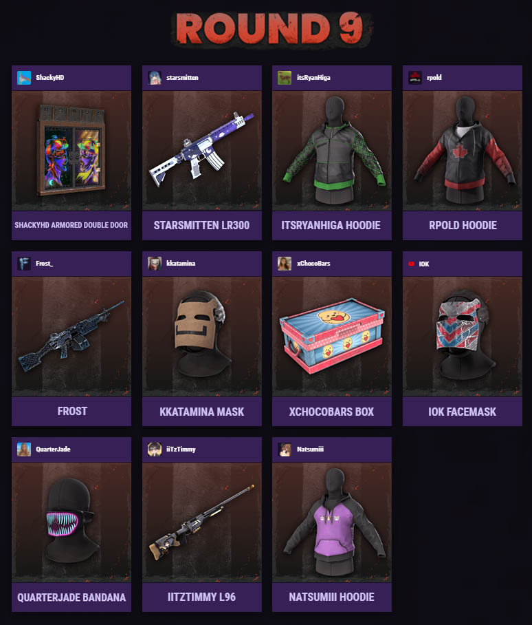 Buy Rust Skins 1 Twitch Drops Round 9 11 Items And Download