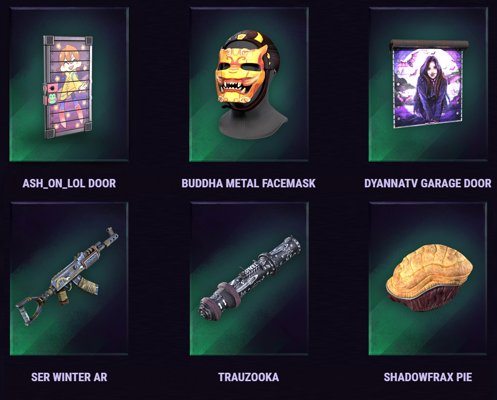 Buy RUST SKINS 1 OG TWITCH DROPS Round 4 + 5 24 ITEMS and download