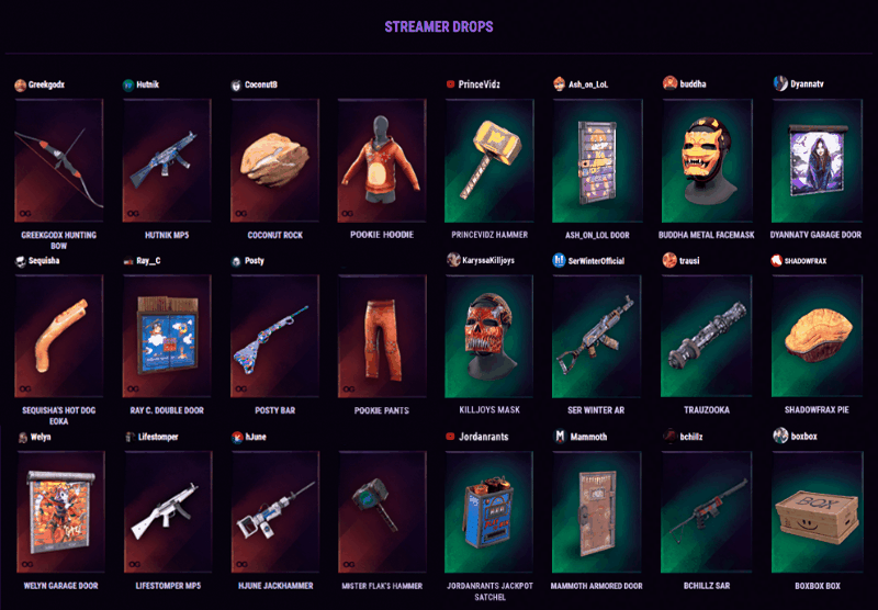 Buy Rust Skins 1 Twitch Drops Round 2 3 4 5 47 Items And Download