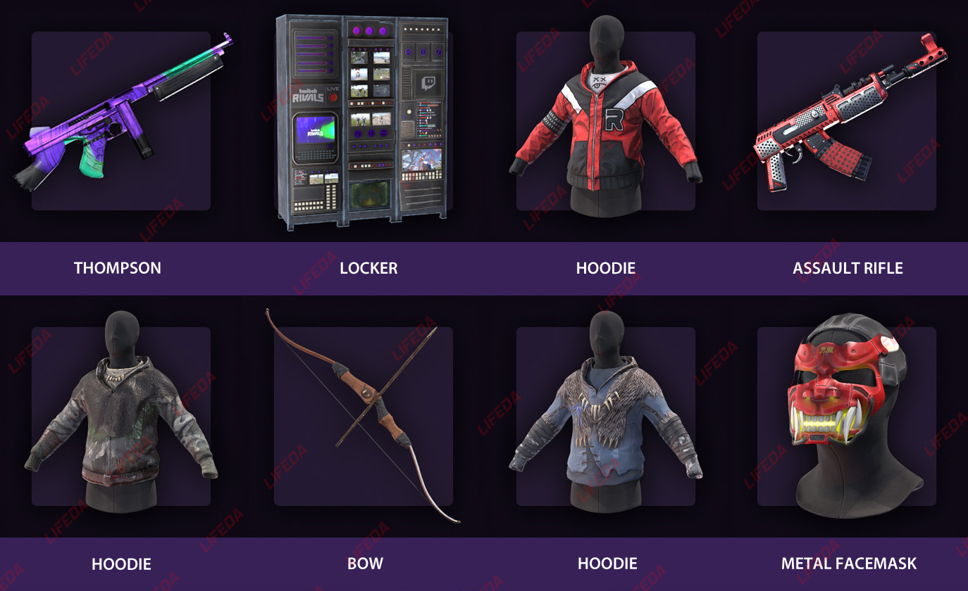 Buy 🔥RUST SKINS TWITCH DROPS Round 22+23 39 ITEMS +🎁 cheap, choose from ...