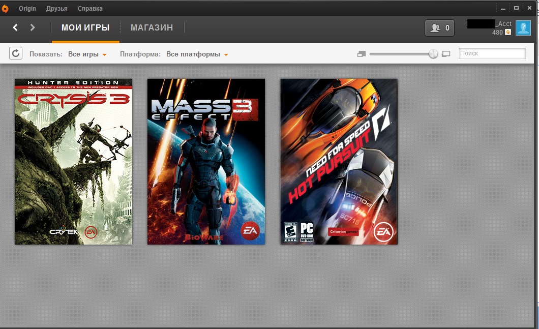 Crysis 3+Mass Effect 3+NFS Hot Pursuit(Полный доступ)
