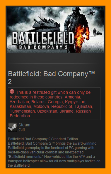 Battlefield: Bad Company 2 (Steam Gift / RU CIS)
