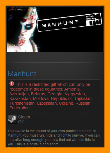 Manhunt (Steam Gift / RU CIS)