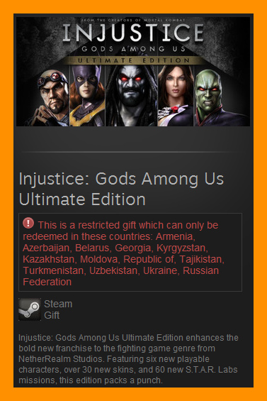 Injustice: Gods Among Us Ultimate (Steam Gift / RU CIS)