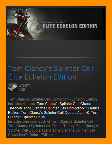 Splinter Cell Elite Echelon Edition (Steam Gift / ROW)