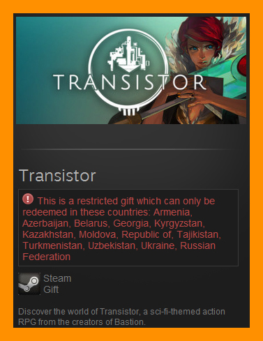Transistor (Steam Gift / RU CIS)
