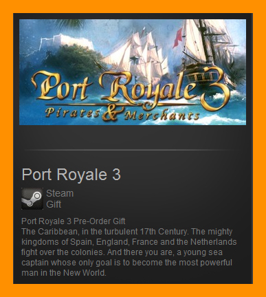 Port Royale 3 (Steam Gift / ROW / Region Free)