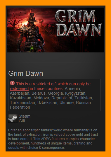 Grim Dawn (Steam Gift / RU CIS)