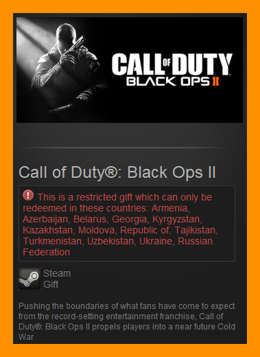 Call of Duty: Black Ops II 2 (Steam Gift / RU CIS)