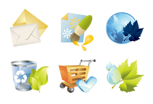 70 векторных иконок различной тематики vector icons