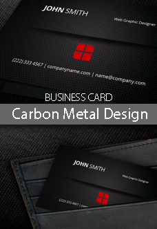 Carbon Metal Design Business Card