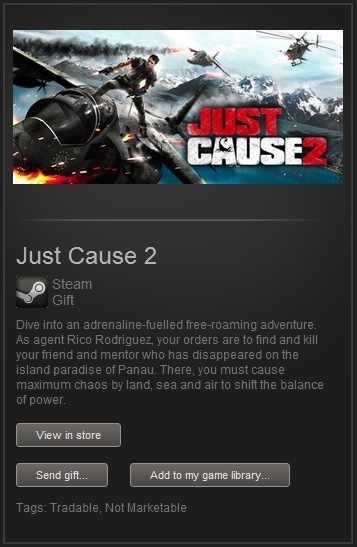 Just Cause 2 (Steam Gift, Region Free) + ПОДАРОК