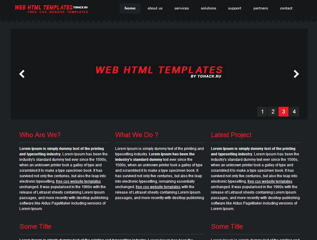 Firee template HTML