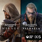 Assassin’s Creed Mirage + Valhalla | Xbox *Ключ/Код