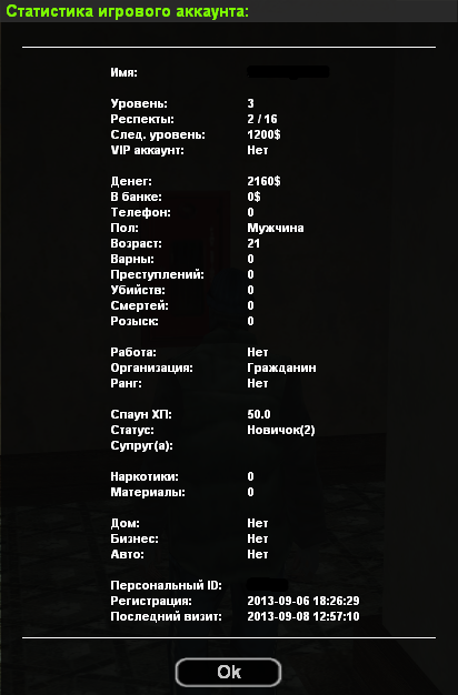 Аккаунт crime streets green 3+лвл,все лицензии