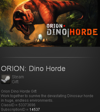 ORION: Dino Horde (Steam gift / ROW / Region free)